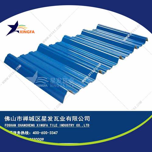 厚度3.0mm蓝色900型PVC塑胶瓦 临沂工程钢结构厂房防腐隔热塑料瓦 pvc多层防腐瓦生产网上销售
